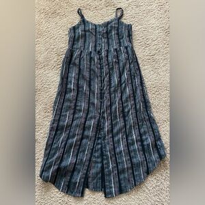 Striped Button-Down Dress